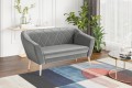 Sofa tnowoczesna GLORIA jasnoszary Riviera 91.