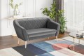 Sofa nowoczesna GLORIA ciemnoszary Riviera 95.