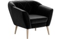Fotel tapicerowany GLORI czarny Riviera 100.