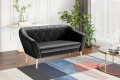 Sofa nowoczesna GLORIA czarna Riviera 100.