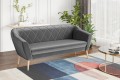 Sofa nowoczesna GLORIA 3 ciemnoszary Riviera 95.