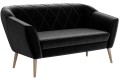 Sofa tapicerowana GLORIA czarna Riviera 100.