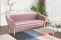 Sofa nowoczesna GLORIA 3 różowa Manila 09.