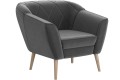 Fotel tapicerowany GLORI ciemnoszary Riviera 95.