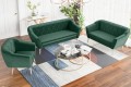 Zestaw fotela z sofami 3+2+1 GLORI zielony Riviera 38.