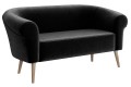Sofa 2-osobowa ESPER do salonu czarna-riviera 100.