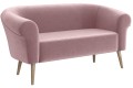 Sofa 2-osobowa ESPER do salonu różowa-manila 09.
