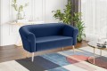 Sofa 2-osobowa nowoczesna ESPER do salonu niebieska-riviera 81.