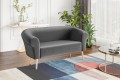 Sofa 2-osobowa nowoczesna ESPER do salonu ciemnoszara-riviera 95.