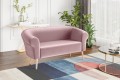 Sofa 2-osobowa nowoczesna ESPER do salonu różowa-manila 09.