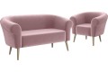 Zestaw foteli 2+1 ESPER różowy-Manila 09.