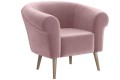 Fotel tapicerowany ESPER różowy-manila 09.