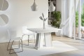 Stół DORA I z funkcją rozkładdania 120-160 cm do salonu biały mat-beton.