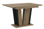 Stół rozkładany 120-160 cm artisan-czarny DORA II