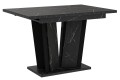 Stół DORA II złożony 120-160 cm czarny marmur-czarny.