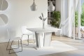 Stół DORA II z funkcją rozkładania 120-160 cm biały mat-beton.