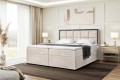 Łóżko boxspring do sypialni złożone DANI beżowe(czarny)- Matt Velvet 08.