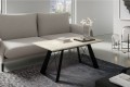 Ława kawowa 120 cm prostokątna SATI White Chromix aranżacja