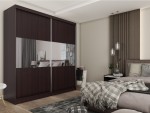 [ARCHIWUM]Szafa przesuwna wenge z lustrem ROZI 200 cm 