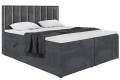 Łóżko boxspring NOAH ciemnoszary-Matt Velvet 97.
