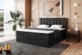 Łóżko boxspring z zagłówkiem NOAH czarny-Matt Velvet 99.