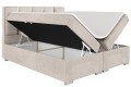 Łóżko boxspring ANTONIO otwarte beżowe, srebrna rama -Matt Velvet 08.jpg