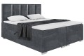 Łóżko boxspring ANTONIO ciemnoszare, srebrna rama -Matt Velvet 97.jpg