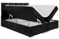 Łóżko boxspring ANTONIO czarne,otwarte srebrna rama -Matt Velvet 99.jpg