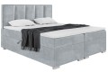 Łóżko boxspring ANTONIO jasnoszare, srebrna rama -Matt Velvet 85.jpg