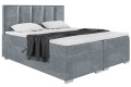 Łóżko boxspring ANTONIO szare, srebrna rama -Matt Velvet 93.jpg
