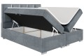 Łóżko boxspring ANTONIO szare,otwarte srebrna rama -Matt Velvet 93.jpg