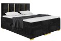 Łóżko boxspring ANTONIO czarne złota rama -Matt Velvet 99.