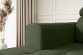 Detal narożnika nowoczesnego Madeline do salonu (sereno zielony 690).