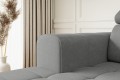 Detal narożnika szarego z pojemnikami Madeline do salonu(sereno szary 694).