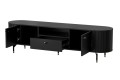 Szafka RTV 180 cm ZANTE czarna otwarta