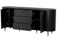 Komoda szeroka ZANTE czarna otwarta