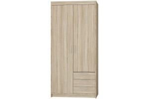 Szafa z szufladami 90 cm dąb sonoma LENA  2D3S