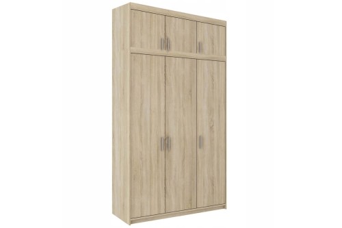 Szafa LENA 3D z nadstawką dąb sonoma.