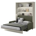 Sofa BC-19 z półkotapczanem otwartym BC-12-zielona.