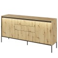 Komoda nowoczesna Trend TR-01 dąb artisan z oświetleniem.