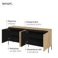 Komoda szeroka w kolorze dąb artisan Trend TR-04-wykonanie.