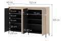TREND GARDEROBA TG-04 - komoda 4d-wymiary.