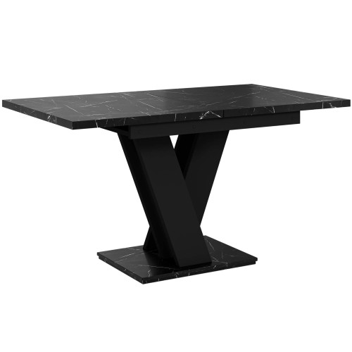 Stół złożony VISA czarny marmur-czarny do jadalni.