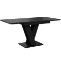 Stół rozłożony VISA czarny marmur-czarny do jadalni.