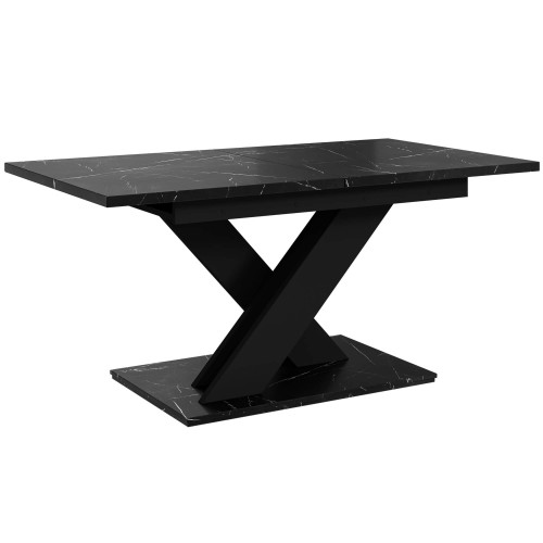 Stół złożony BONX czarny marmur-czarny.