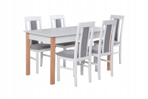 Zestaw stol rozkladany-140-180 6 krzesel jadalnia.