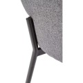 Krzesło ARKO w kolorze szarym-detal nóg.
