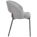 Krzesło ARKO w kolorze szarym-widok z boku.