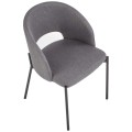 Krzesło ARKO w kolorze szarym-widok z góry.