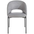 Krzesło ARKO w kolorze szarym-widok z przodu.
